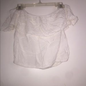 White crop top